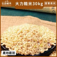 [產地直送-營業用糙米]大力糙米_30kg(散裝,含運,大榮貨運配送)